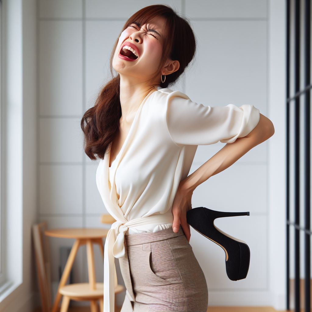 Xương Khớp Nibifa - đau chân do di dép cao gót