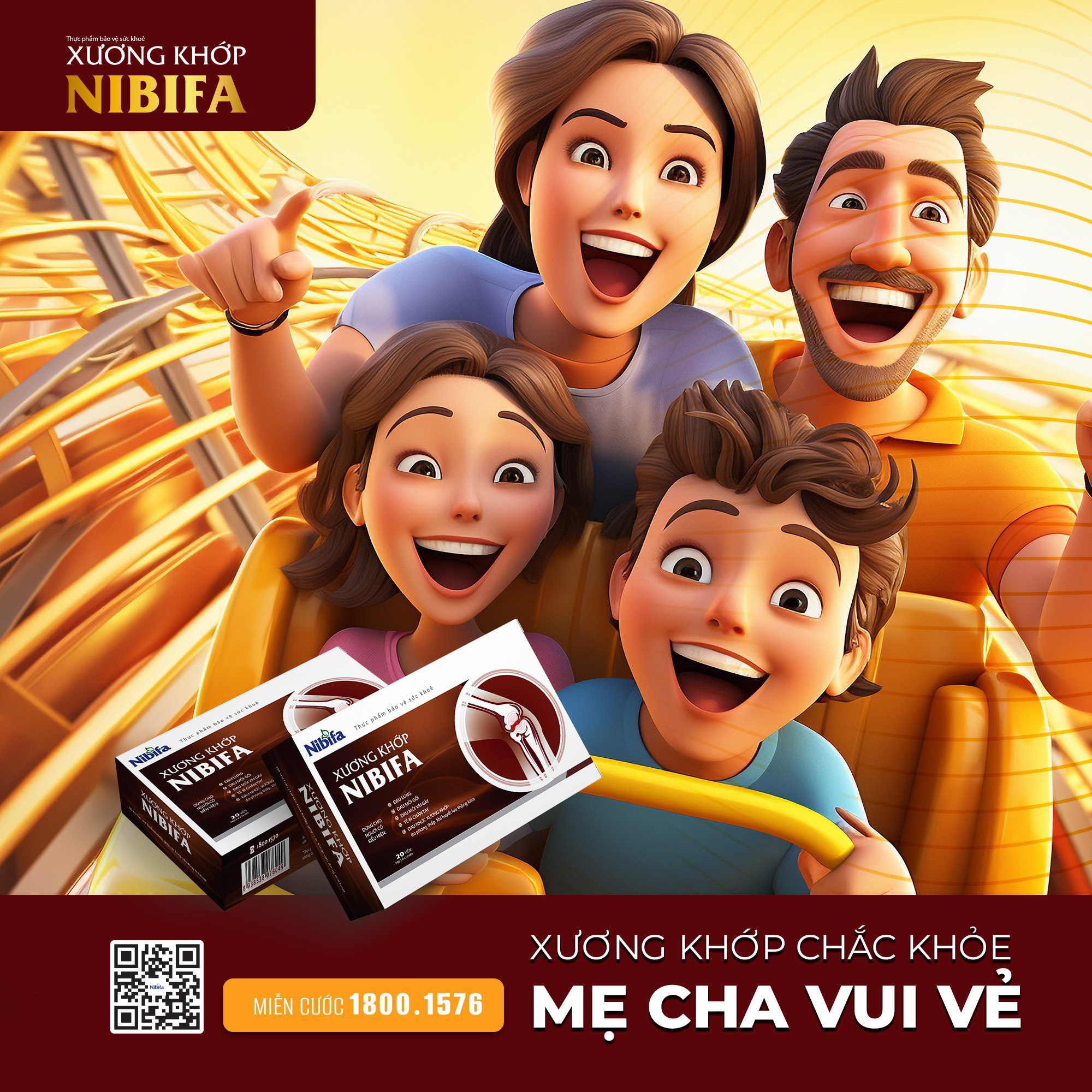 Xương Khớp Nibifa - vui khoẻ cả nha